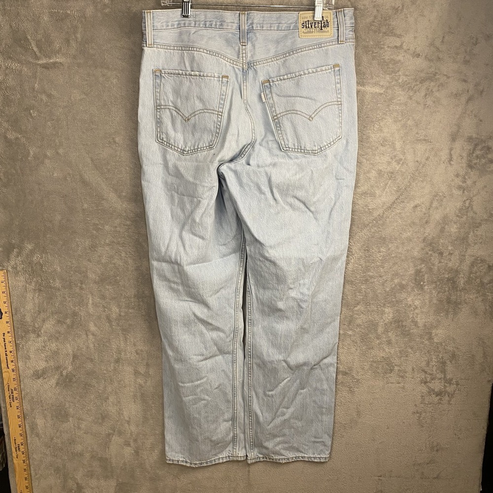 Levi's SilverTab Womens 31 '94 Baggy Light Wash Distressed Jeans - Picture 5 of 7